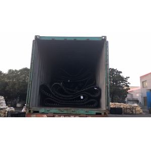 Black Replacement Rubber Tracks / Low Noise Yanmar Rubber Tracks 280*106*39k