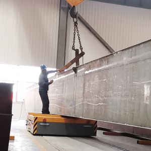 45 Tons Auto RGV Rail Guided Vehicle For Industrial Metal Transferring Low