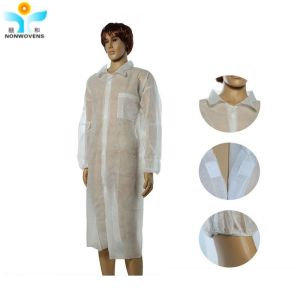 Wholesale PP SMS Disposable Lab Coat With Different Color Or Size Mainly Used In The Lab from china suppliers