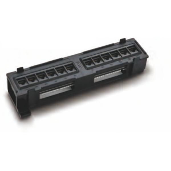 12 Ports Cat5e/Cat6 Compatible Patch Panel 1U Rackmount Data Center Accessory