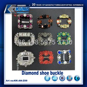 Diamond Decorative Shoe Making Accessories Buckles PE Material Multicolor