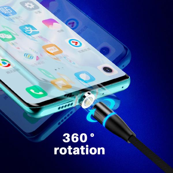 3A Magnetic 3 In 1 USB Charging Cable