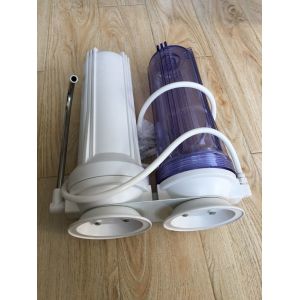 10 Inch White Two Stage PP/CTO Cartridge Household Water Filter System Alkaline