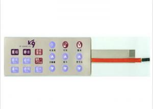 Custom Embossed PET Tactile Membrane Switch Keypad / Thin Film Switch