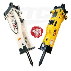 Breaking Power 980 J Silenced Box Type Excavator Rock Breaker Hammer For 7-14