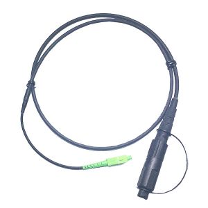 IP SC Simplex Harsh Environment Cable Dust Cap To SC Connector 5.0mm Cable