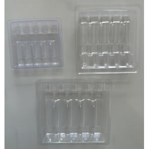 Blister Tray Packaging For Water Injection 1ml 2ml 5ml 10ml PET Ampoule Tray