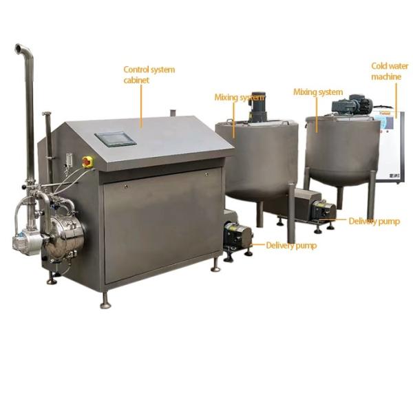 Quality Aerating Continuous Mixer  Chiffon Cake Batter Sponge Cake Making Machine 400kg/H for sale