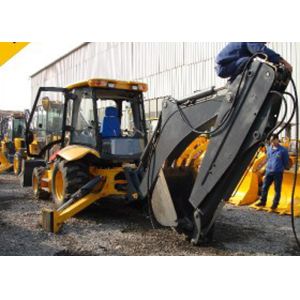 Engineering Construction Compact Tractor Loader , 4WD Tractor Mounted Backhoe