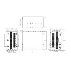 12.75-13.25 GHz Ku Band Amplifier Psat 800 W RF Antenna Amplifier