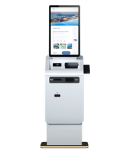 Quality Lightweight Automatic Check-In Terminal With Card Reader And Printer Smart Parking Payment Kiosk for sale