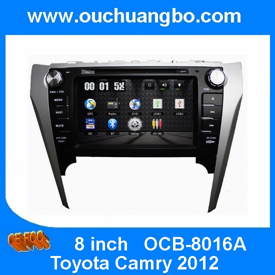 Ouchuangbo Car DVD Nav Multimedia Player GPS for Toyota Camry 2012 USB GPS Stereo Radio OCB-8016A