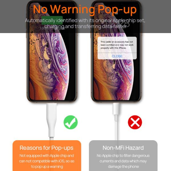 Sync Data 2m USB Lightning Charging Cable OD 3.5mm