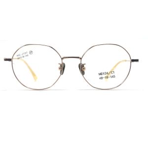 Wholesale MD124 Metallic Optical Frames in Round Shape Metallic Design from china suppliers