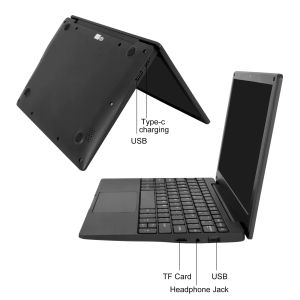 10.1 Inch A133 Android 12 Laptop Business Education Quad Core CPU 5000mAh