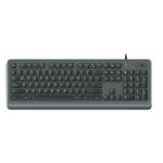 USB Plastic Keyboard With Fingerprint Reader Function Keys Multimedia Keys And