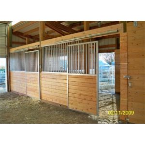 China Safety Galvanized Prefabricated Stables Copper Ball For Horses Stable on sale