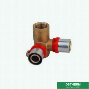 Customized Female Wall Plated Threaded Elbow Compression Brass Press Union