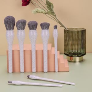 7pcs Tulip Shaped Face Makeup Brush Set With ECO PLA Handle Beauty Tools