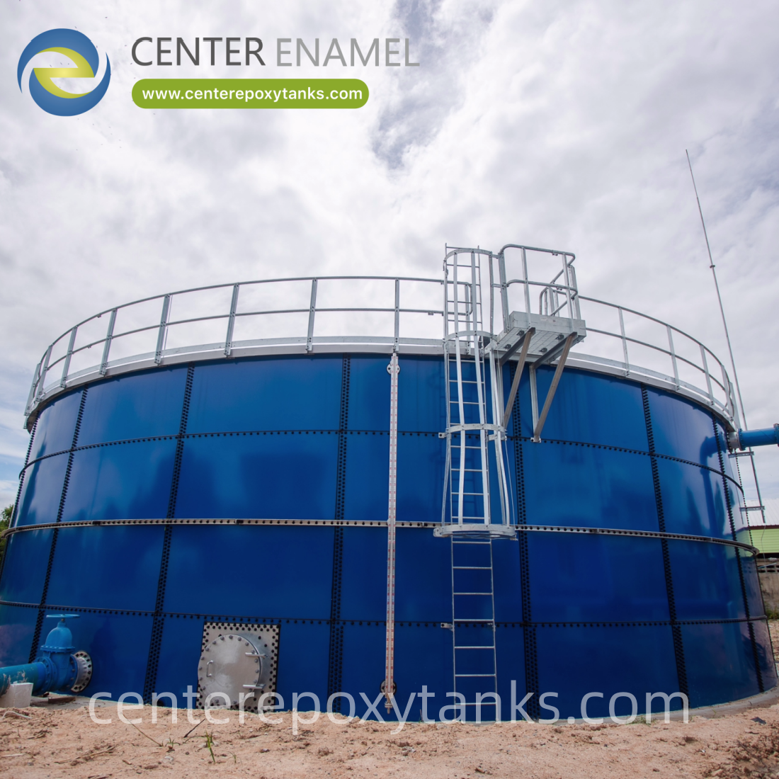 Wholesale FBE Coated Tank for a Biological Wastewater Treatment Plant: Provides an ideal, inert environment for crucial biological processes. from china suppliers