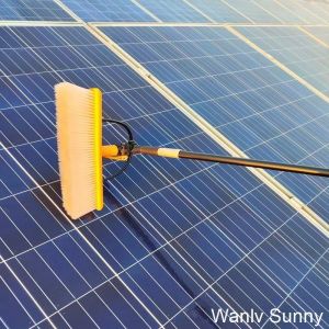Manual Solar Panel Cleaning Brush for Customized Cleaning of PV Arrays on