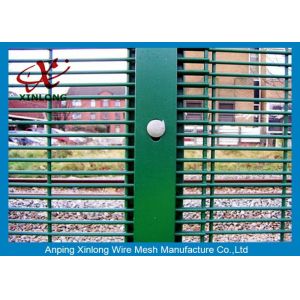 Galvanized Galvanised Security Fencing , Metal Security Fence Panels Powders