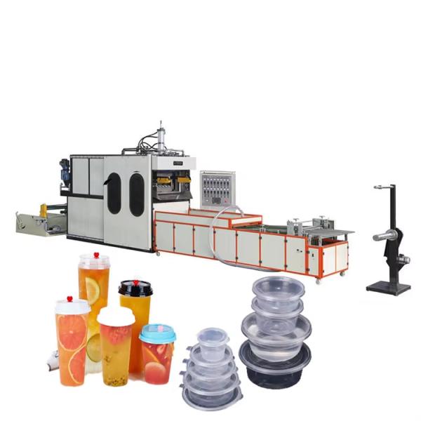 Fully Automatic Plastic Cup Forming Machine with 60-70L/min Water Consumption and Advanced PLC Control System
