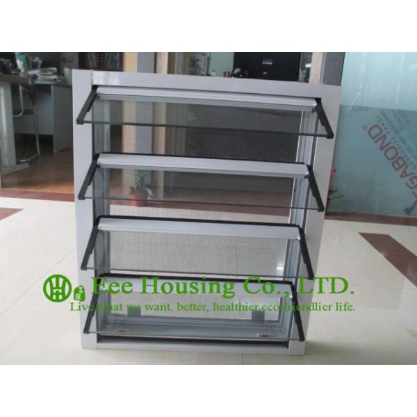 Hurricane-proof Aluminum Glass Louvered windows With Removable Screen,Jalousie louvre