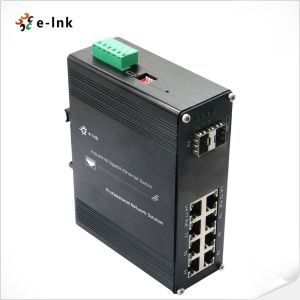 Managed Ethernet Switch with 8-Port 10/100/1000Base-T PoE+ and 2-Port 1000Base-X