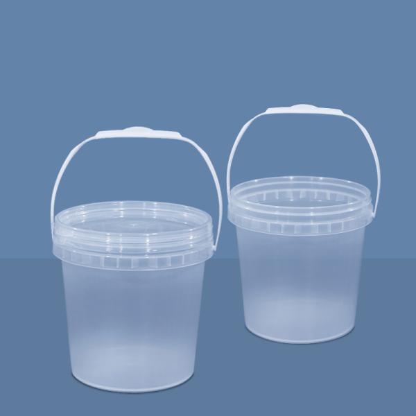 Round Shape 3L Food Grade PP Plastic Pails Customized Personalized Logo With Printed