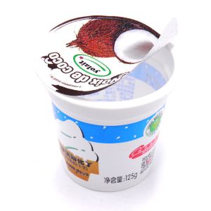 2.75'' Environmentally Friendly Plastic Cups 125ml White Yogurt Pot Disposable