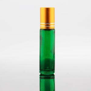 Spray Color 10g Glass Roll On Bottles 15mm Neck With Gold Aluminum Cap