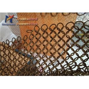 Office Ring Mesh Curtain 1.5mm 12mm Mild Steel Mesh Panels