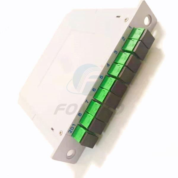 Quality Insert Type Fiber Optic Divider with Adapter SC/APC 1*8 fiber optical Insertion type PLC splitter for sale