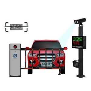 Smart Parking Controller With LED Screen 5mp Camera For License Plate Access
