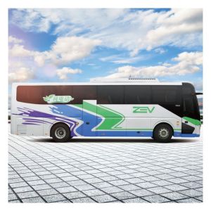 12m Electric Coach Bus Auto Transmission Range 300-500 Kilometers Advanced