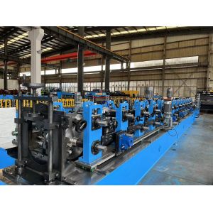 5 Units Hydraulic Punching System C Channel Solar Roll Forming Machine