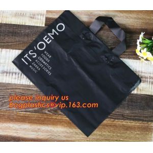 reusable soft loop handle plastic bags,PP Plastic Bags with Soft Loop Handle,