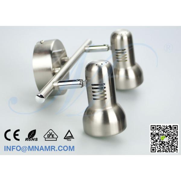 Hot Sale Double Heads LED Vanity Light Fixtures Nickel Matt Come With 2x5W GU10 LED Lamp Warm White Emitting Color Hot Sale Double Heads LED Vanity Light Fixtures Nickel Matt Come With 2x5W GU10 LED Lamp Warm White Emitting Color