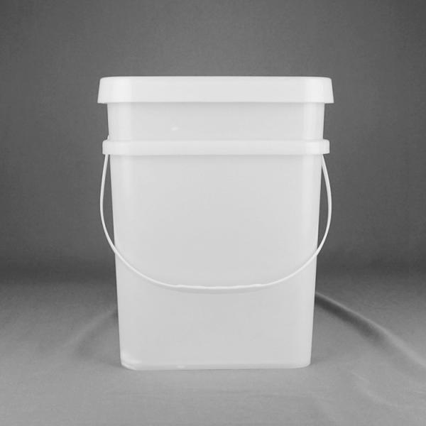 Quality 18L Polypropylene Heavy Duty Square Bucket With Handle And Cover for sale