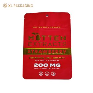 XL Packaging Custom Paper Sticker Matt Biodegradable Zipper Bags Reusable