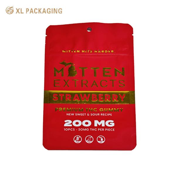 XL Packaging Custom Paper Sticker Matt Biodegradable Zipper Bags Reusable