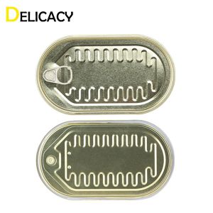 Metal Tinplate EOE Easy Open End Irregular Rectangular Shape