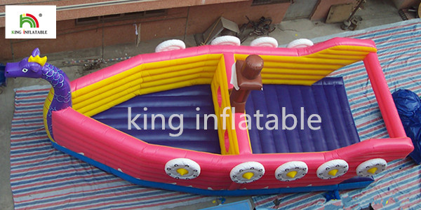 Colorful Dragon Inflatable Jumping Castle For Kindergartens 3m*7m*3m
