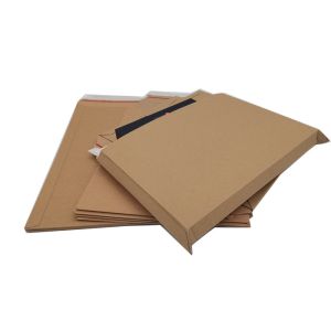 Kraft brown 24pt Corrugated Cardboard Envelopes With Hot Melt glue