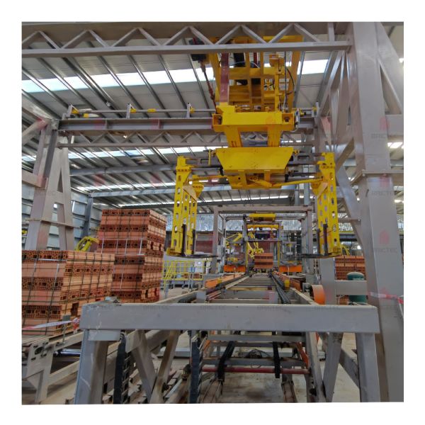 Quality Automated Clay Brick Stacking and Packaging System with One-Touch Brick Type Switching and Simple Operation for sale