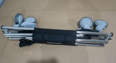 Foldable Stainless Steel Display Stand - Heavy-Duty & Portable