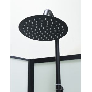 Customize Shower Room And Black Frame With Tray And Roof