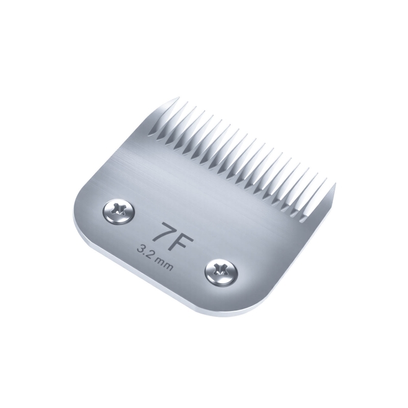 Detachable Pet Clipper Blade Compatible with Andis Size 7F for 1/8 Cut Length and 1 Year Warranty