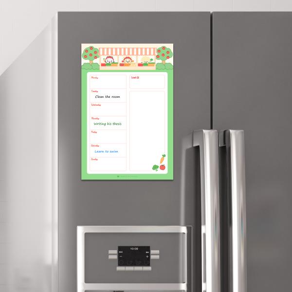 Erasable Magnetic Weekly Monthly Planner Calendar Dry Erase Board For Notes